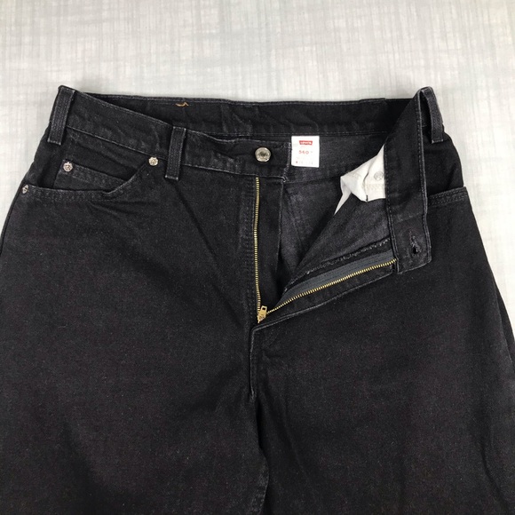 Vintage 90s Levi's Mens 34x34 560 Black Jeans - Picture 7 of 14